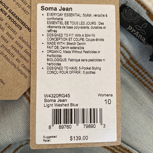 Prana Light Wash High Rise Skinny Jeans, NWT - Picture 11 of 14